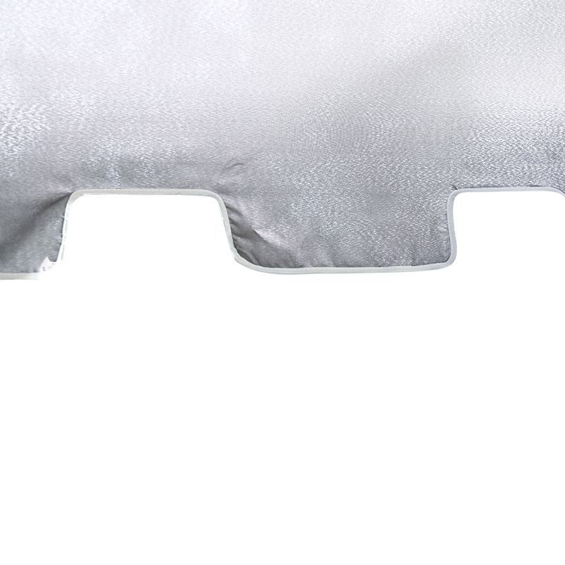 Paraguas semicircular rectangular con manivela, sin inclinación